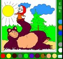 Маша и Медведь. Раскраска мультик новая серия 2015 года. Masha and the Bear coloring.