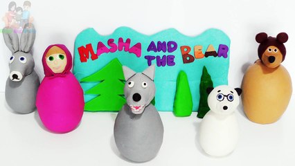 Masha and the Bear Finger Family Song Lollipop Nursery Rhyme