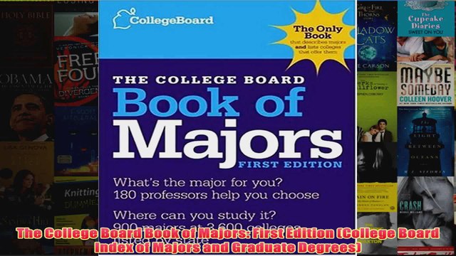 Download PDF The College Board Book of Majors First Edition College Board Index of Majors and FULL FREE