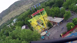 Colossus the Fire Dragon front seat on-ride HD POV Lagoon