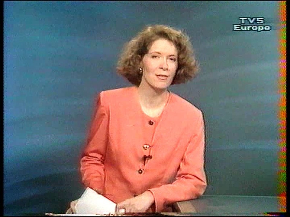 TV5 Europe 19 Mars 1991 Speakerine + TV5 Infos dernière