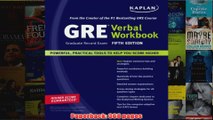 Download PDF  Kaplan GRE Exam Verbal Workbook Fifth Edition FULL FREE
