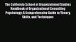 Read The California School of Organizational Studies Handbook of Organizational Consulting