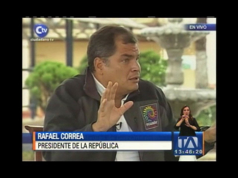 Correa deslinda responsabilidad en compra de te...