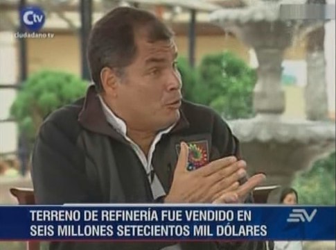 Correa y Aguiñaga responden a denuncia de sobreprecio en Refinería del Pacífico