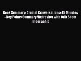 [PDF] Book Summary: Crucial Conversations: 45 Minutes - Key Points Summary/Refresher with Crib