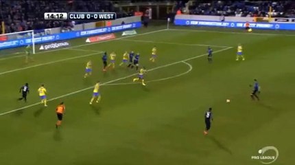 GOOOAL Izquierdo J. Goal - Club Brugge KV 1 - 0 Westerlo - 19-02-2016