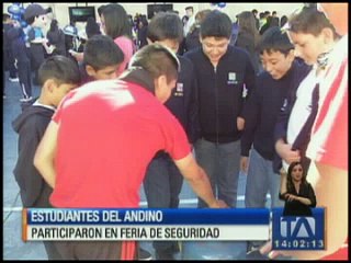 Download Video: Estudiantes del Colegio Andino participaron en una feria de seguridad