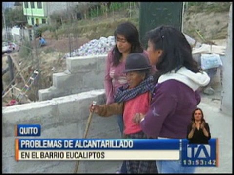 Problemas de alcantarillado en el barrio Eucaliptos