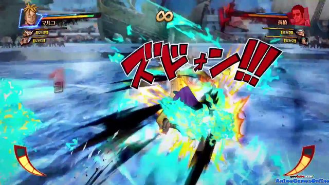 One Piece: Burning Blood - Kizaru, Aokiji e Akainu vs. Barbabianca, Marco e Jozu