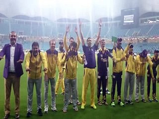 Watch How Quetta Team Managment And Players Celebearte Their Victory In Dubai Stadium After The Post Match Ceremony