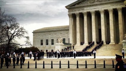 Social video shows ceremony for Scalia