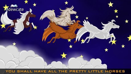 Edewcate english rhymes | All the pretty little horses | Baby Lullaby song