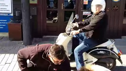 ALIVE OCTOPUS  ON HERSONISSOS BEACH ROAD  20 NOVEMBER  2015