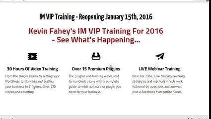 IM VIP Training 2016 Review