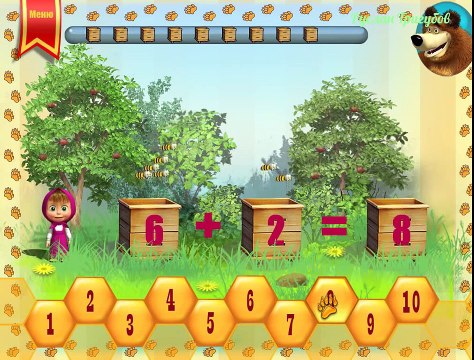 Маша и Медведь ИГРА Маша считает пчёл Маша и Медведь Новые серии 2014 года