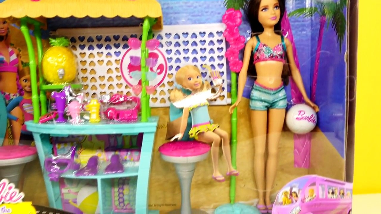 Barbie Sisters Tiki Hut Life In The Dreamhouse Playset Play Doh Volleyball and Skipper Doll