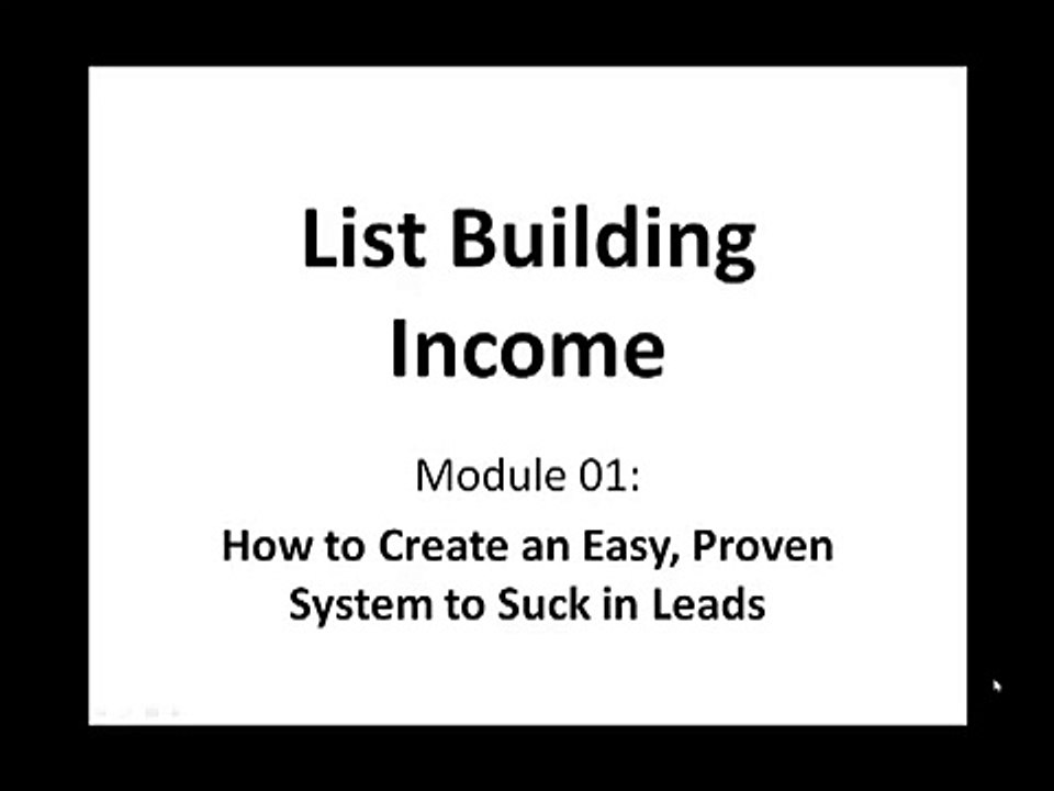 How To Build Your List - Automated List Profits - Email Marketing ( Part 9 )