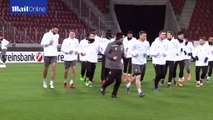 Daniel Sturridge stretches as Liverpool prepare for Augsburg