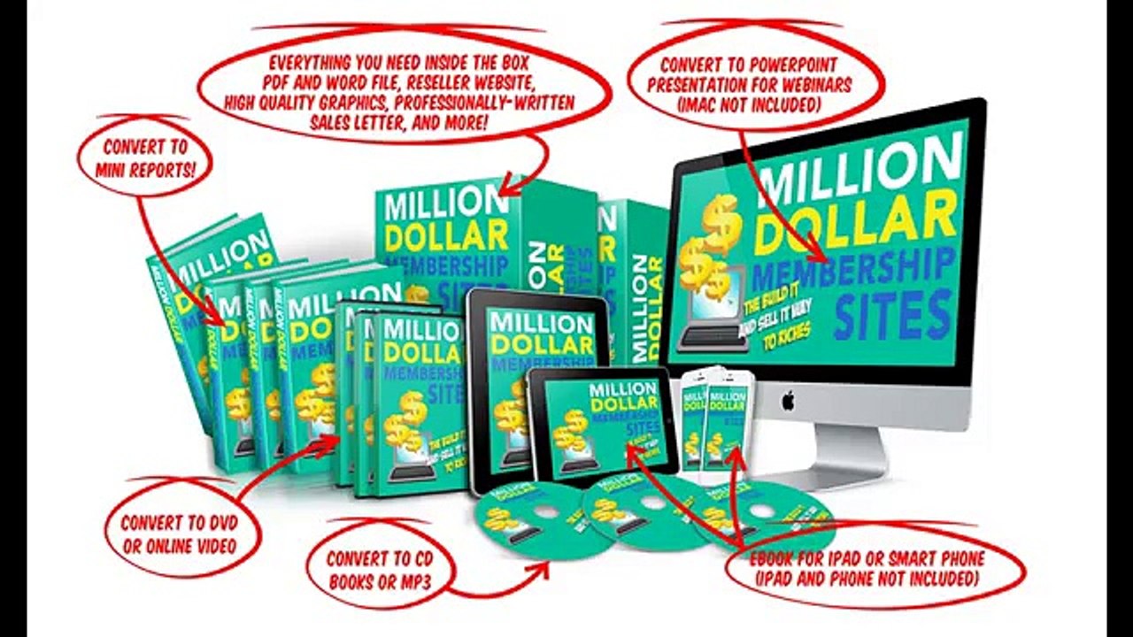 Million Dollar Membership Sites PLR Review-$35000 Bonus & Discount
