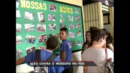 Mutirão contra o Aedes Aegypti mobiliza estudantes e autoridades