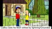 Caillou Gets his Mom striked by lightning/Grounded