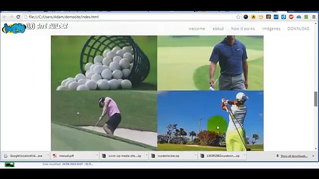 WEB 3.0 Site Builder - Inserting your images