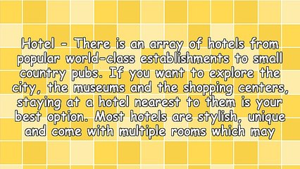 Different Types of Holiday Accommodation