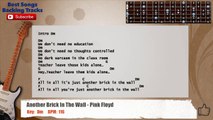Another Brick In The Wall - Pink Floyd Guitar Backing Track with Vocals and scale, chords and lyrics