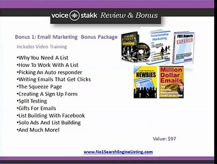 Voicestak Review and Voicestak Bonus Packages Video 2