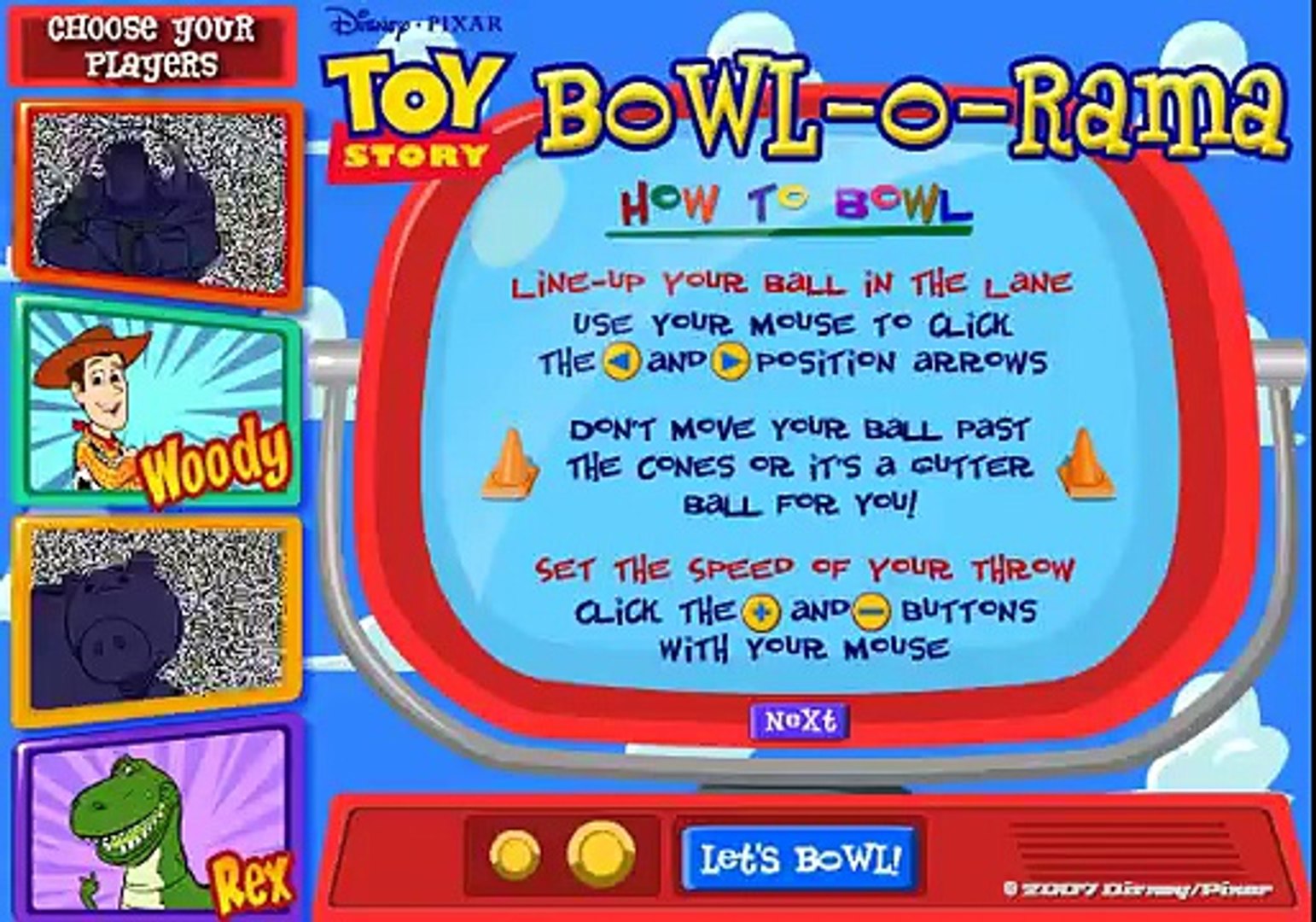 Toy Story Bowl o rama/История Игрушек: Боулинг – Видео Dailymotion