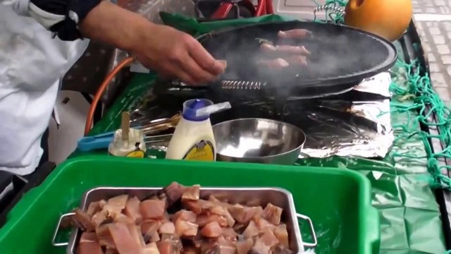 Лондон уличная еда обжаренный тунец