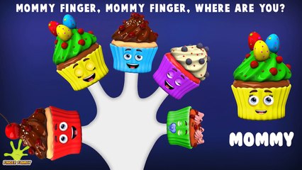 The Finger Family Easter Cup Cakes Family Nursery Rhyme | Easter Finger Family Songs