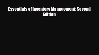 [PDF] Essentials of Inventory Management: Second Edition Download Full Ebook