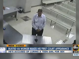 Busted VA worker makes first court appearance