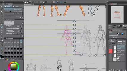 How to draw - Anime Proportions - Anime body back side