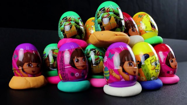 22 Nickelodeon Surprise Easter Egg Hunt for Kids SpongeBob Dora the Explorer TMNT