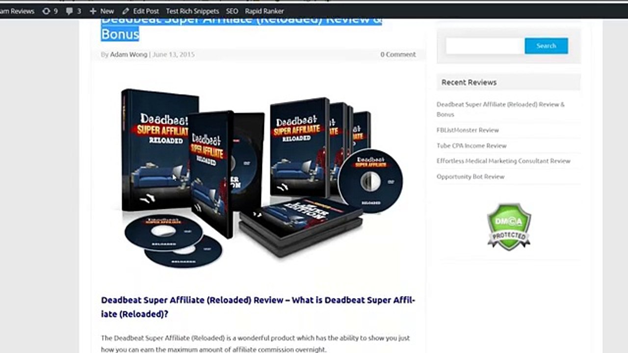 Deadbeat Super Affiliate Reloaded Review - Get $197 Exclusive Bonus