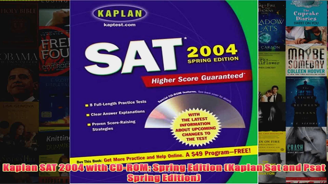 Download PDF  Kaplan SAT 2004 with CDROM Spring Edition Kaplan Sat and Psat Spring Edition FULL FREE