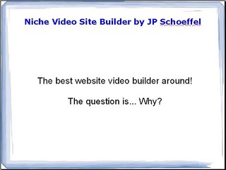 Niche Video Site Builder by JP Schoeffel - Review