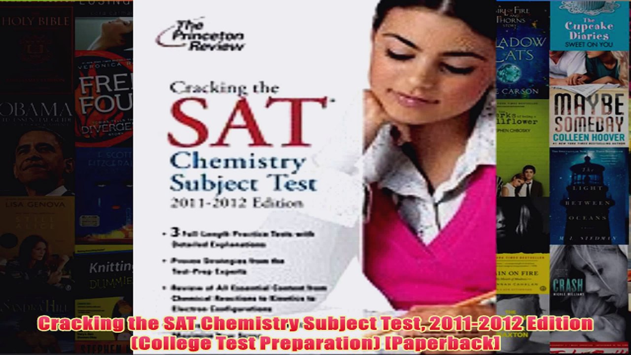 Download PDF  Cracking the SAT Chemistry Subject Test 20112012 Edition College Test Preparation FULL FREE