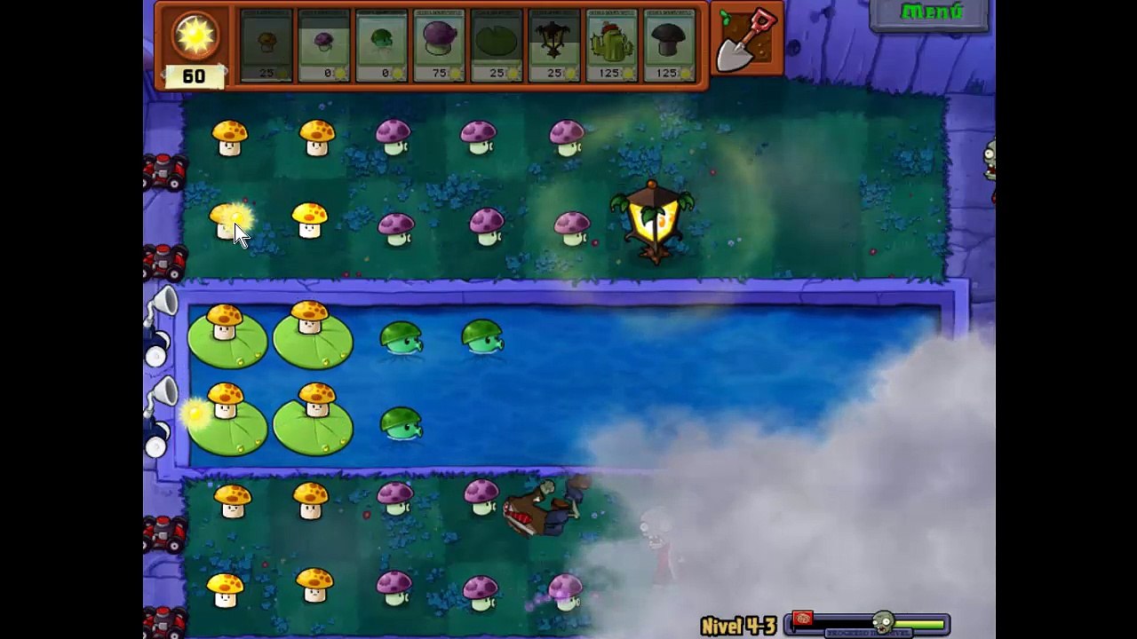 Plantas Vs. Zombies - Gameplay - Nivel 4 - 3