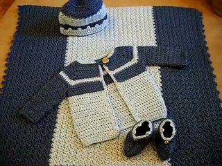 CROCHET BABY BOY LAYETTE