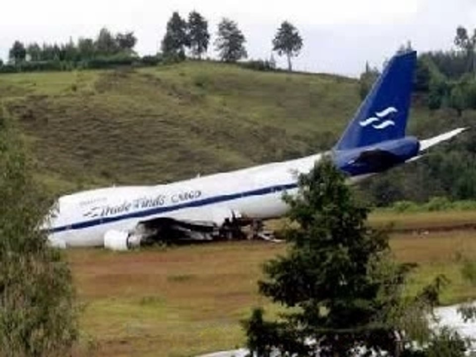 aterissage rate d'un 747