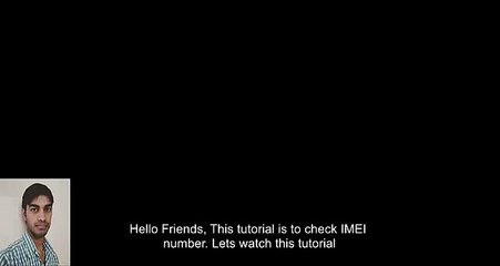 Tutorial to check IMEI number