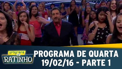 Programa do Ratinho 19.02.16 - Sexta - Parte 1