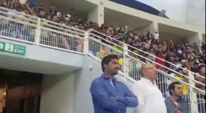 Go Nawaz Go Chants in Todays Match between Peshawar and Quetta