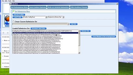 FCS Networker - Set Submission Sites