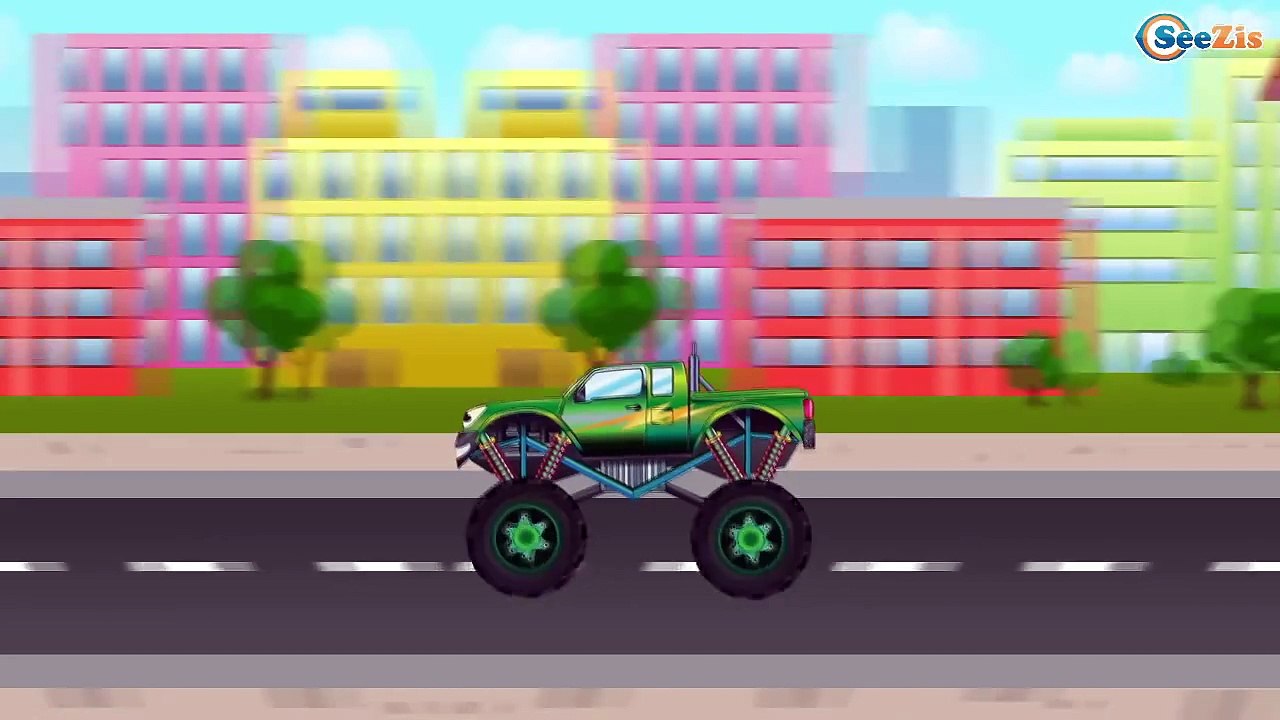 ✔ Мультики про машинки. Мусоровоз и Монстр Трак — гонка за городом / Cars Cartoons Compilation ✔