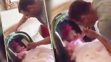 (Video) Salman Khan PLAYS With Cute LITTLE BABY In Surat